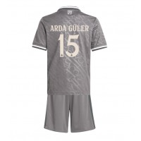 Real Madrid Arda Guler #15 3rd trikot Kinder 2024-25 Kurzarm (+ Kurze Hosen)